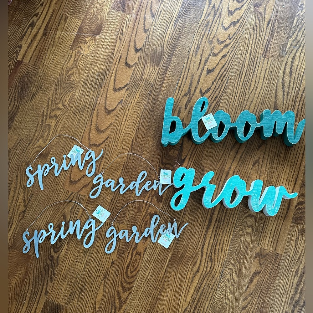 Bloom, Grow, Spring, Garden Decor!